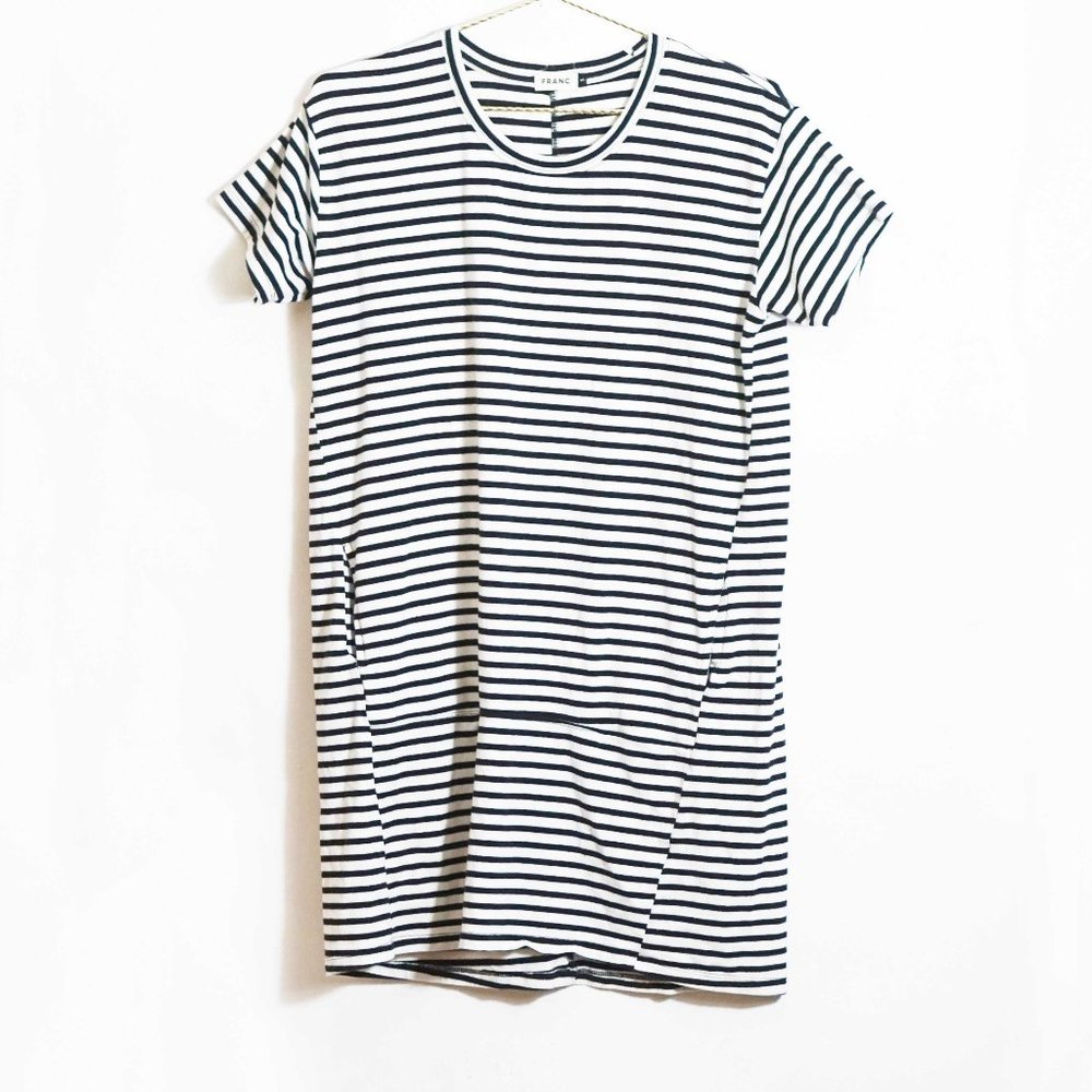 Franc Striped Boxy T-Shirt Dress S